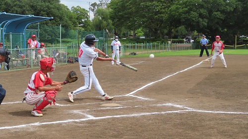 写真18打つ瞬間